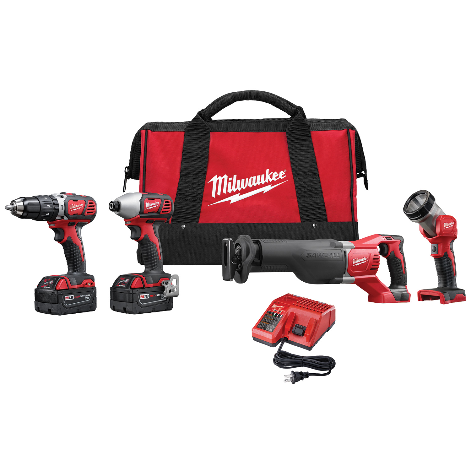 Milwaukee® Tool M18™ Cordless Lithium-Ion 4-Tool Combo Kit - Runnings