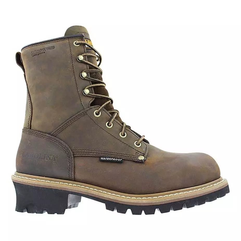 Carolina Shoe Company 8 Steel Toe 600G Waterproof Logger Runnings